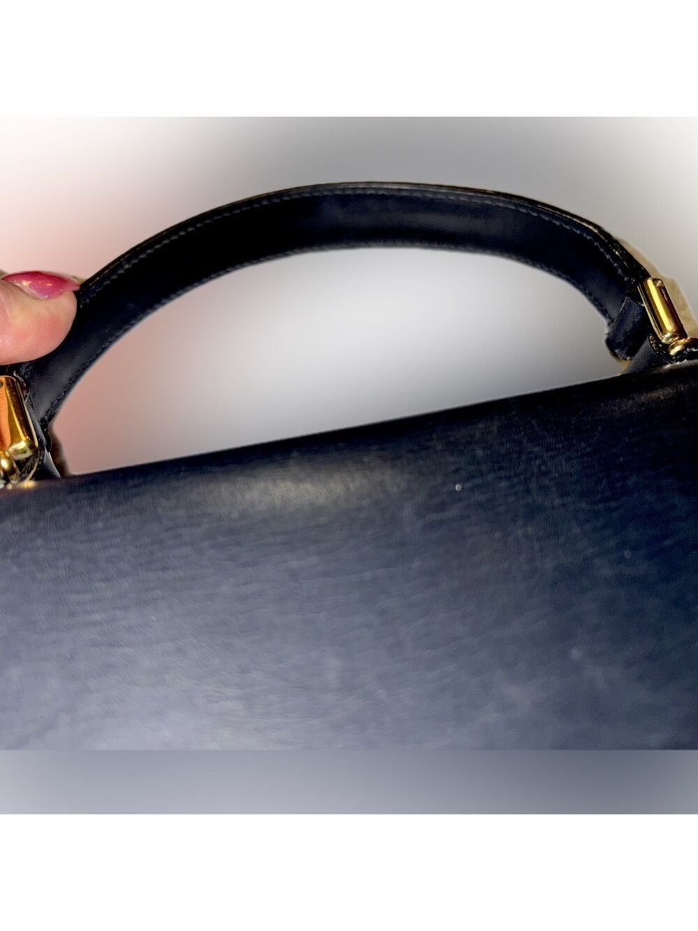 Gucci (w. COA) Calfskin Lady Lock Top Handle Satchel - Picture 10 of 16